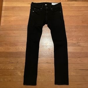 Rag & Bone black skinny jeans. Size 25